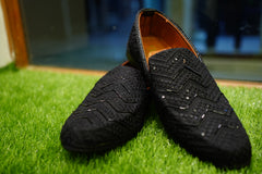 Royal Black Messori Groom Sherwani Hand Embrioded with Turbun & Khoosa