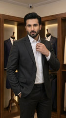 Black two piece suit