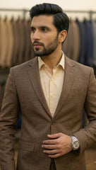 Cocoa Brown Suit — soft & elegant Brown Two Piece suit
