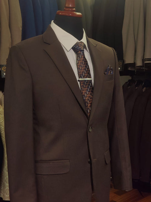 Chocolate Brown Executive Slim Fit Suit