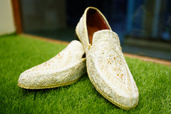 Traditional Embroidered Loafers for Men