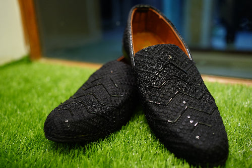 Traditional Embroidered Loafers for Men