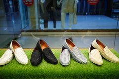Traditional Embroidered Loafers for Men