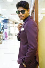Maroon Slim Fit Premium Formal Suit