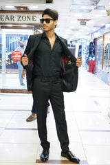 Jet Black Tailored Slim Fit Formal Suit