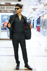 Jet Black Tailored Slim Fit Formal Suit