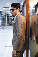 Tan Brown Premium Slim Fit Suit Set