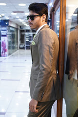 Tan Brown Premium Slim Fit Suit Set