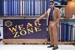 Tan Brown Premium Slim Fit Suit Set