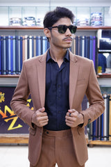 Tan Brown Premium Slim Fit Suit Set