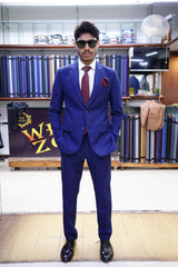 Royal Blue Premium  Slim Fit  Suit for Men