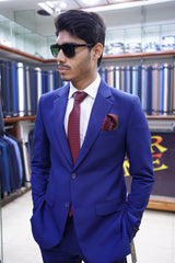 Royal Blue Premium  Slim Fit  Suit for Men