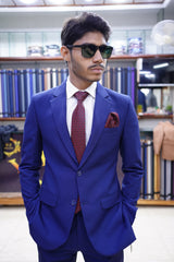 Royal Blue Premium  Slim Fit  Suit for Men