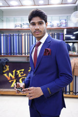 Royal Blue Premium  Slim Fit  Suit for Men