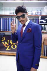 Royal Blue Premium  Slim Fit  Suit for Men