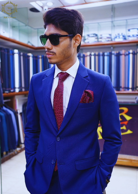 Royal Blue Color Two Piece Suit