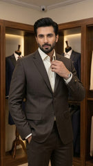 Dark Brown two piece suit