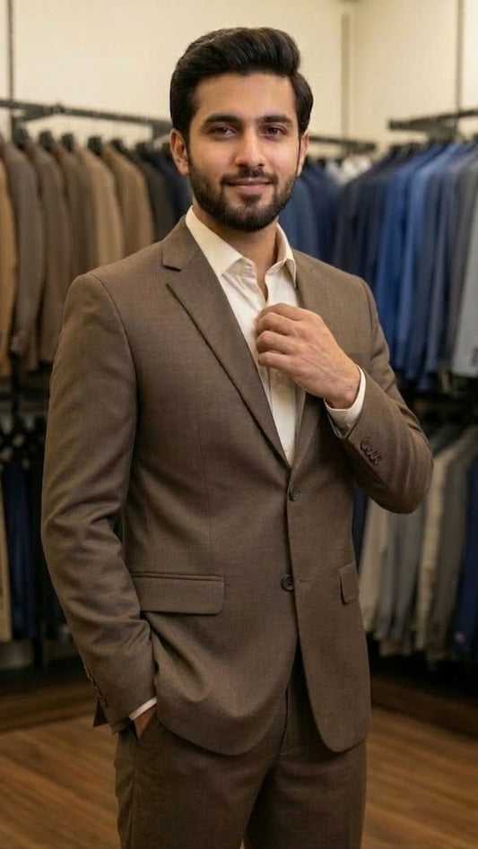 Chocolate Brown Two Piece suit
