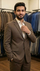 Chocolate Brown Two Piece suit