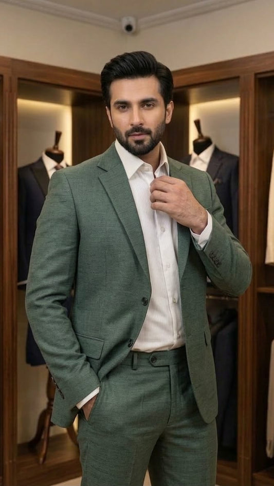 Sea Green Two Piece Suit