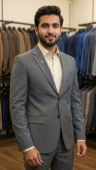 Pigeon Blue Two Piece Suit