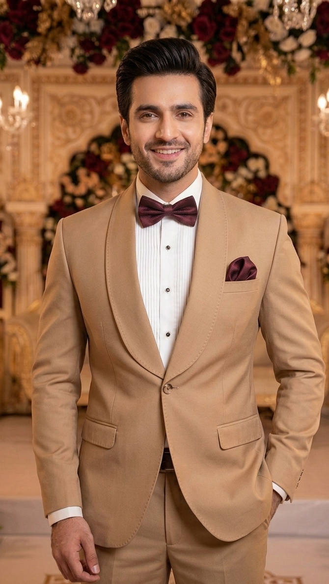 Beige Tuxedo with hamming
