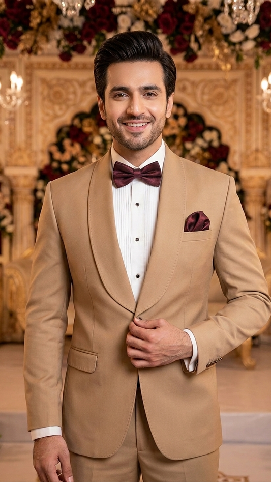 Beige Tuxedo with hamming